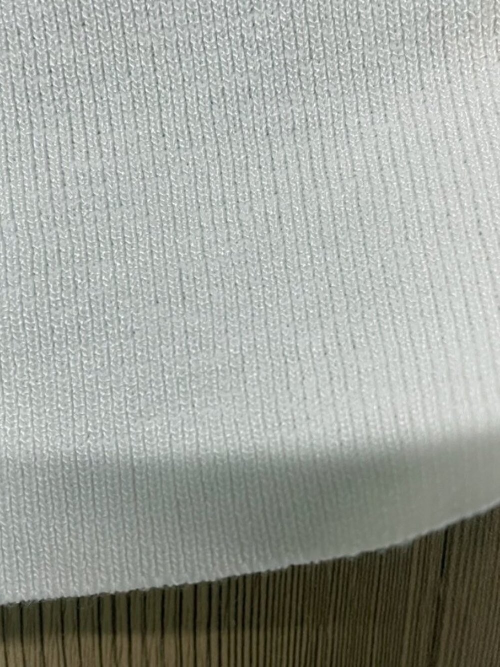 Miu Miu Off‑White Embossed Logo Knit Crop Tank Top - Picture 5 of 6